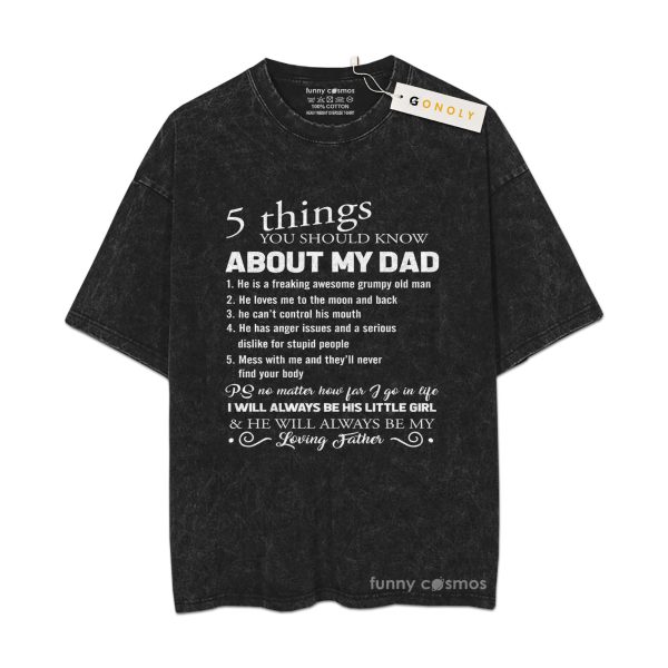 You Should Know About My Dad Vintage Washed T-Shirt