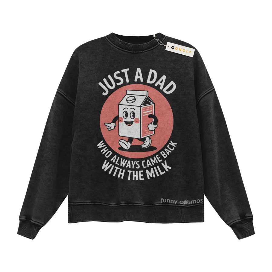 Just A Dad Vintage Washed Sweatshirt